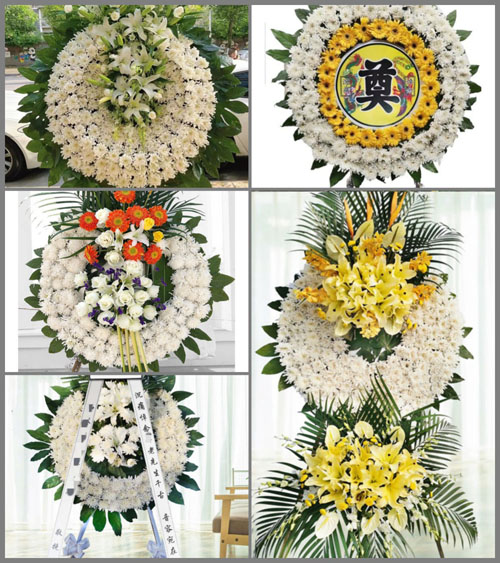 广东江门市恩平市沙湖镇关村村花圈速递